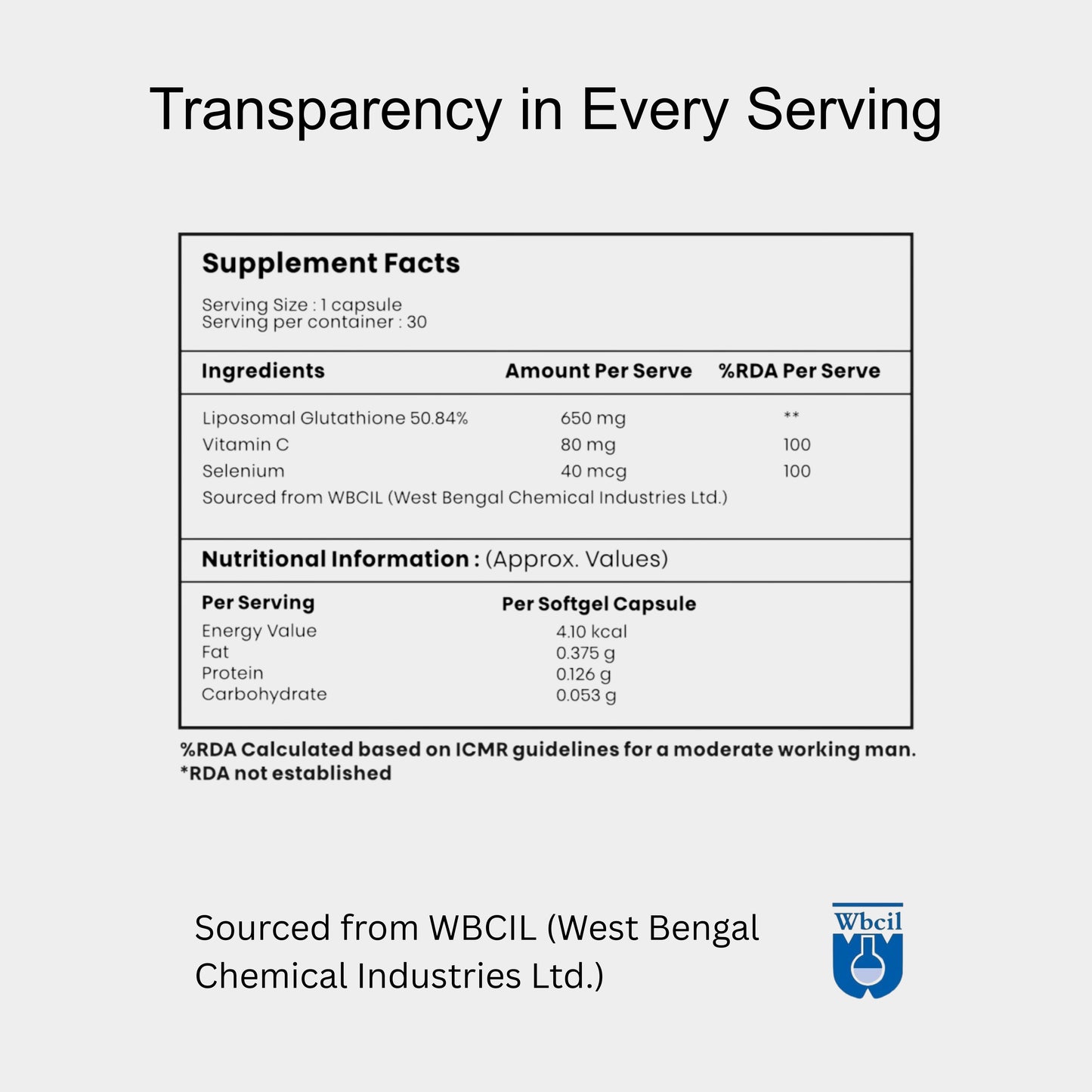 Deletes Liposomal Glutathione 650 mg