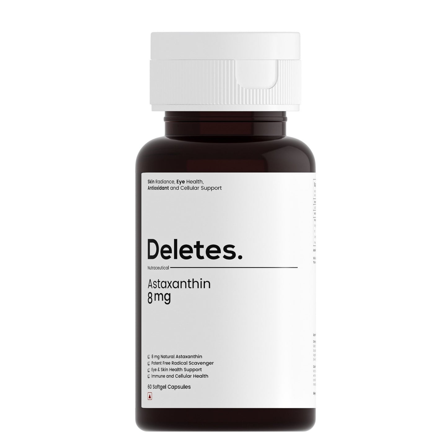 DELETES Astaxanthin 8 mg – Advanced Antioxidant for Skin, Eyes & Immunity (60 Softgels)