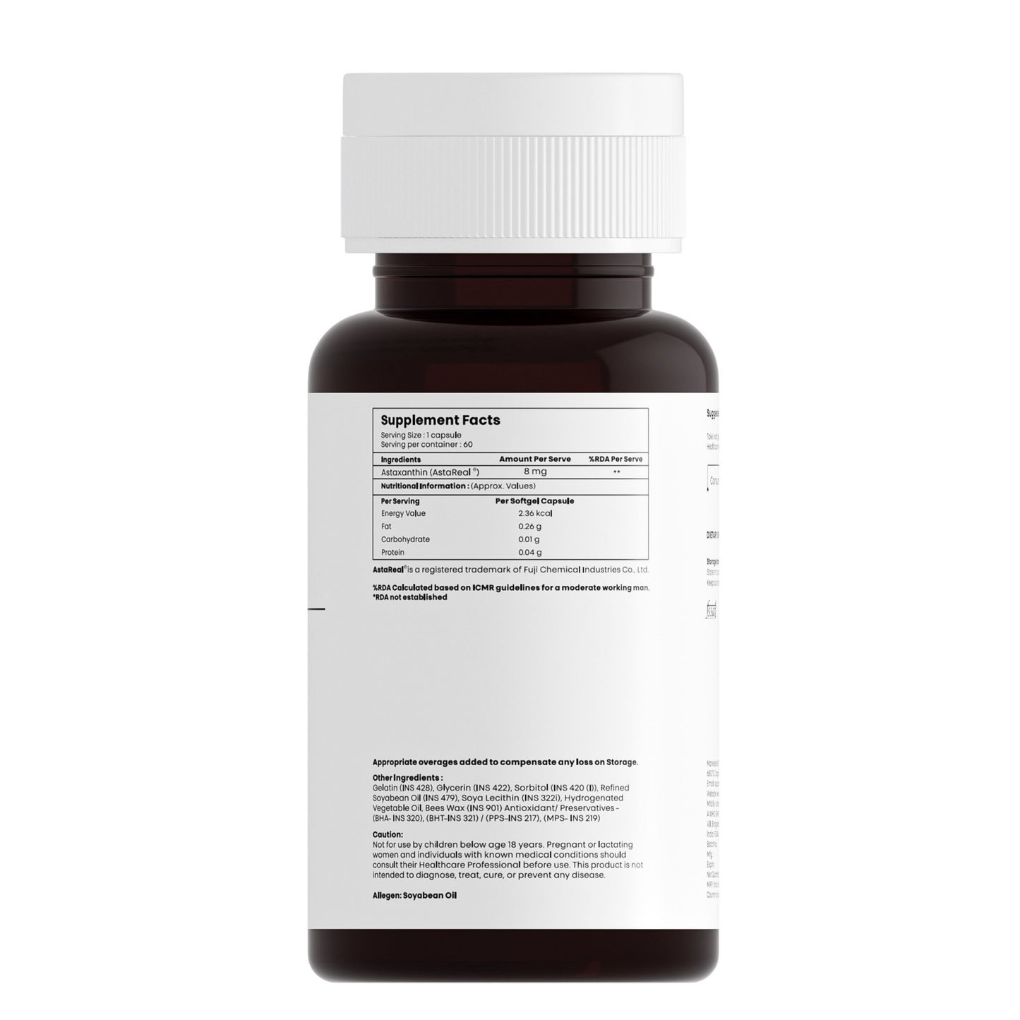 DELETES Astaxanthin 8 mg – Advanced Antioxidant for Skin, Eyes & Immunity (60 Softgels)