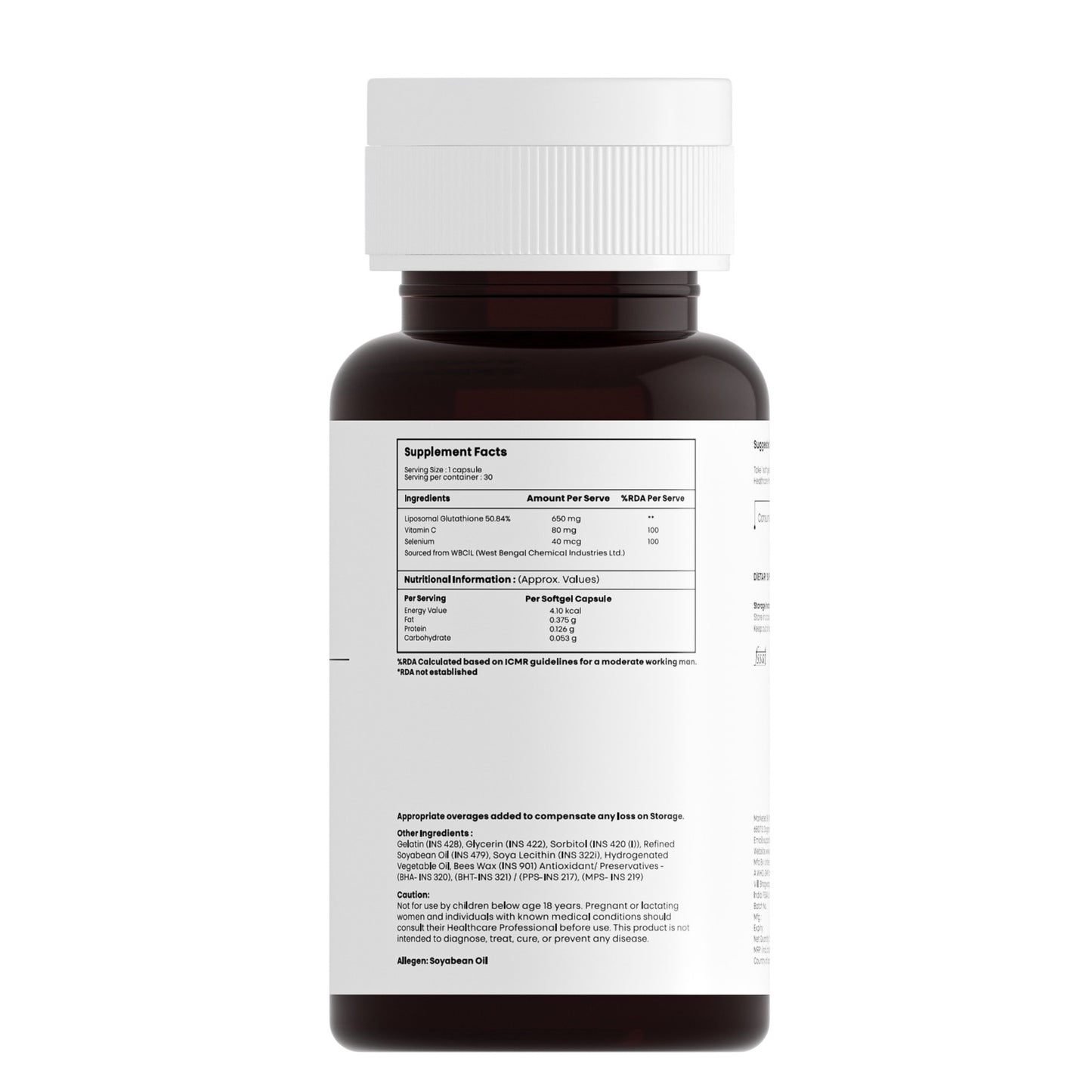 Deletes Liposomal Glutathione 650 mg