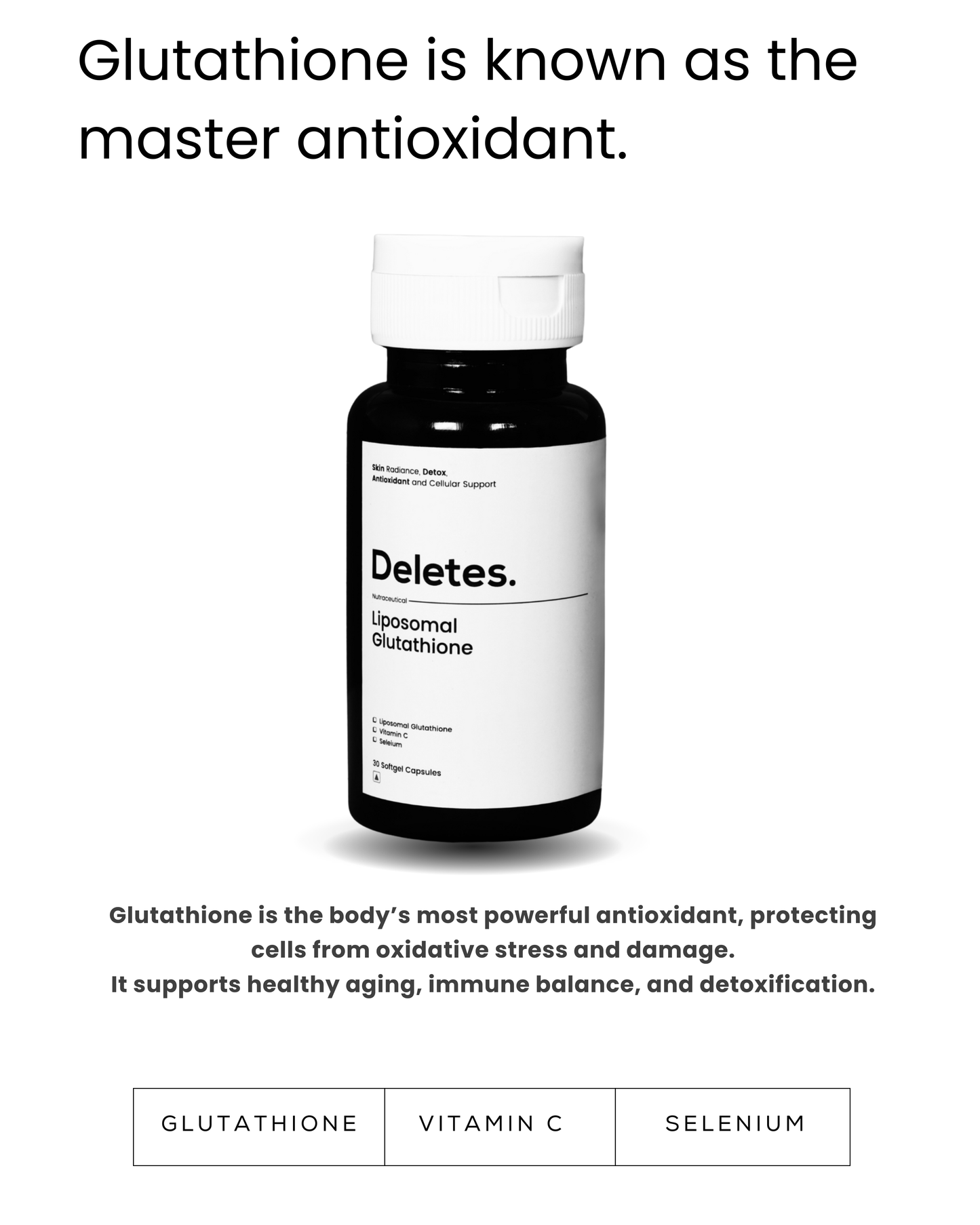 Deletes Liposomal Glutathione 650 mg