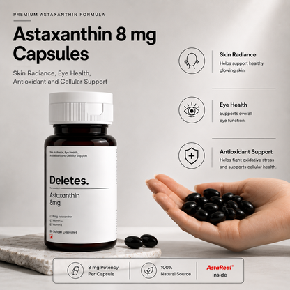 Deletes AstaReal® Astaxanthin 8 mg Softgels with Vitamin C & E | 30 Capsules