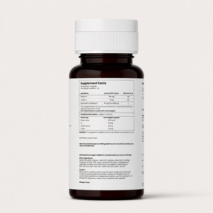 Deletes AstaReal® Astaxanthin 8 mg Softgels with Vitamin C & E | 30 Capsules