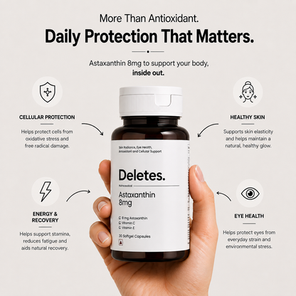Deletes AstaReal® Astaxanthin 8 mg Softgels with Vitamin C & E | 30 Capsules