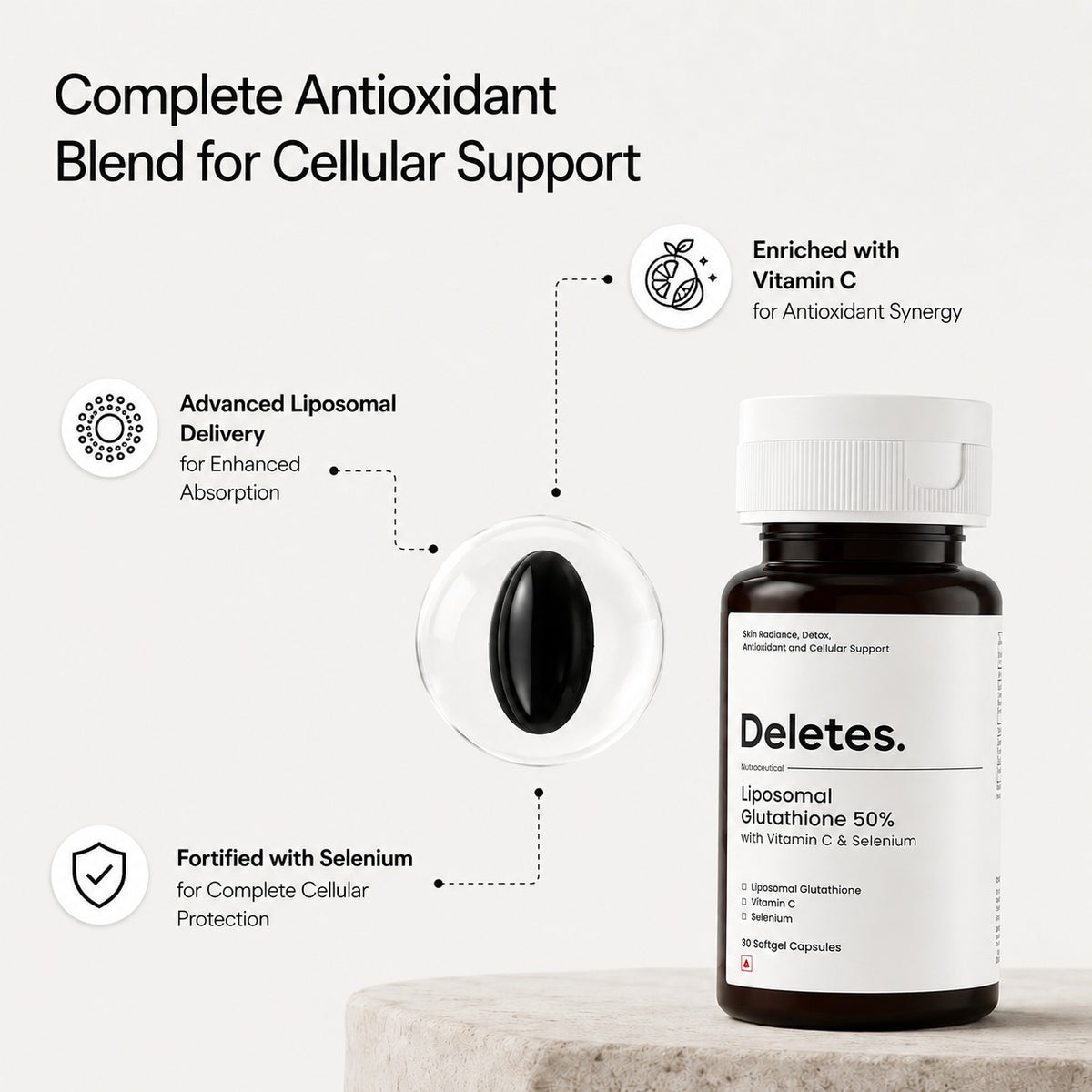 Deletes Liposomal Glutathione 50% | Advanced Antioxidant Formula